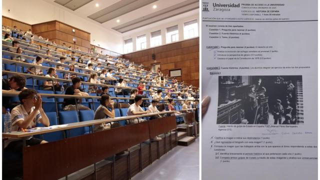 Este es el primer examen de Historia de España que ha caído en la PAU de Aragón 2025