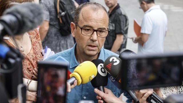 El jefe de Climatología de la Aemet, José Ángel Núñez, tras su declaración ante la jueza. Rober Solsona / Europa Press