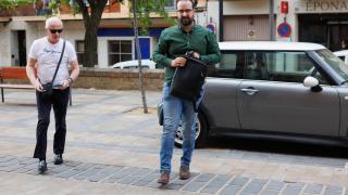 El exprocurador socialista Ángel Hernández a su llegada a la Audiencia de Soria, este miércoles