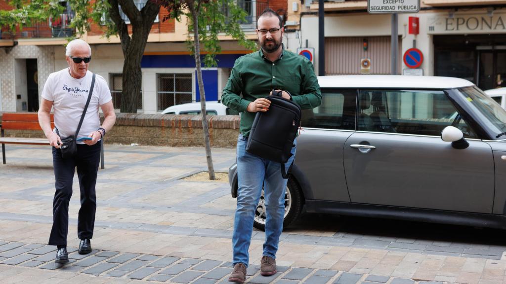 El exprocurador socialista Ángel Hernández a su llegada a la Audiencia de Soria, este miércoles