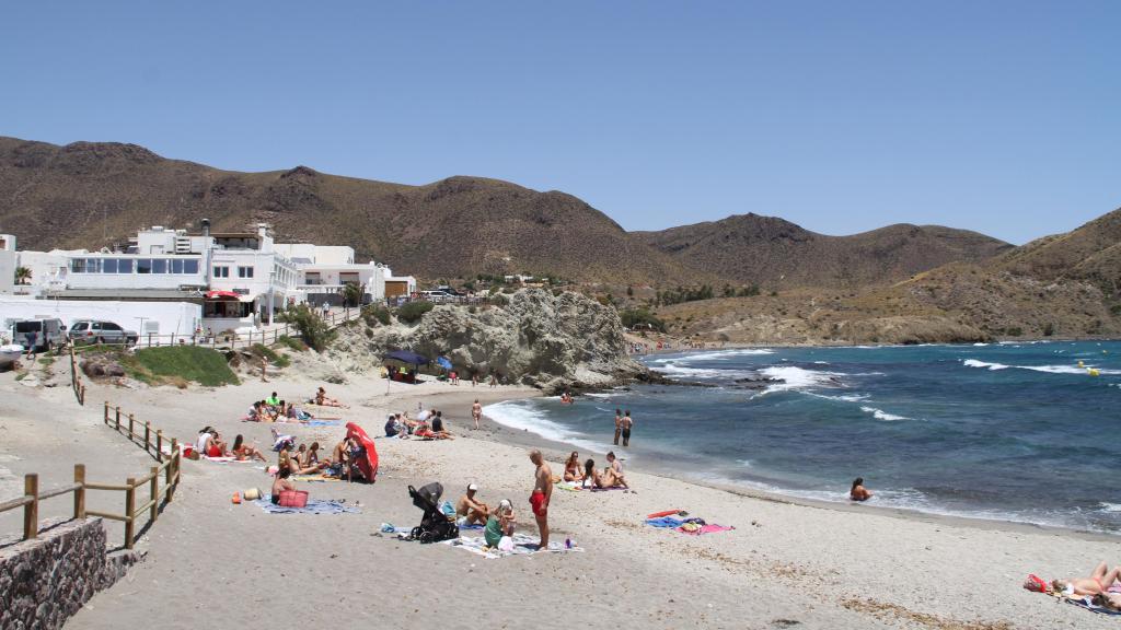 Una de las playas de la Isleta.