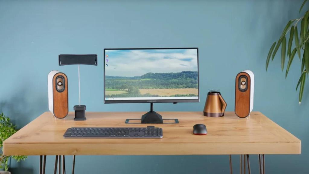 Setup de Matt completamente inalámbrico.