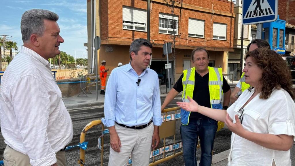 Mazón, en su visita a Massanassa el pasado lunes. GVA