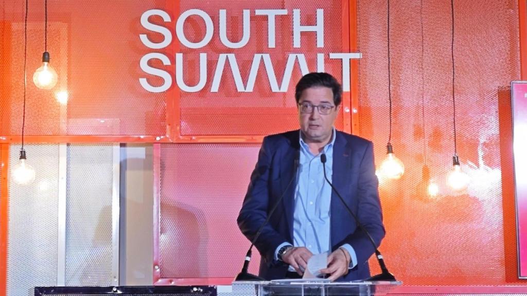 Óscar López, ministro de Transformación y de la Función Pública, durante su intervención en South Summit 2025.