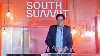 Óscar López, ministro de Transformación y de la Función Pública, durante su intervención en South Summit 2025.