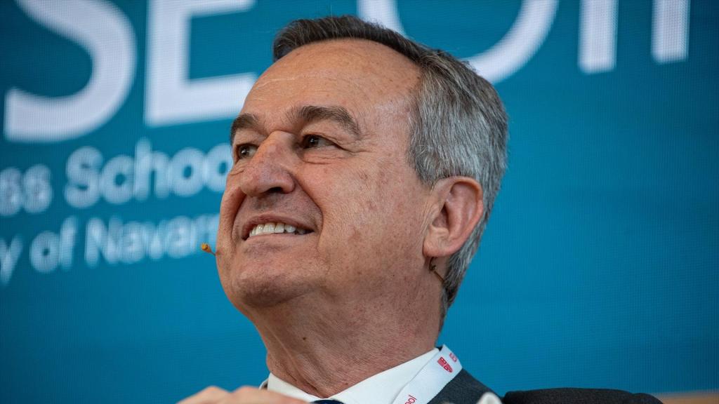 César González-Bueno, consejero delegado de Sabadell, el miércoles durante el foro bancario del IESE.