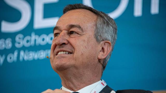 César González-Bueno, consejero delegado de Sabadell, el miércoles durante el foro bancario del IESE.