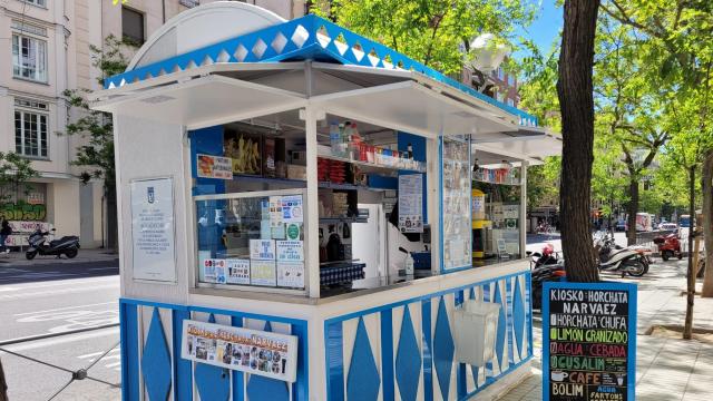 El último aguaducho de Madrid Kiosko de Horchata Narváez.