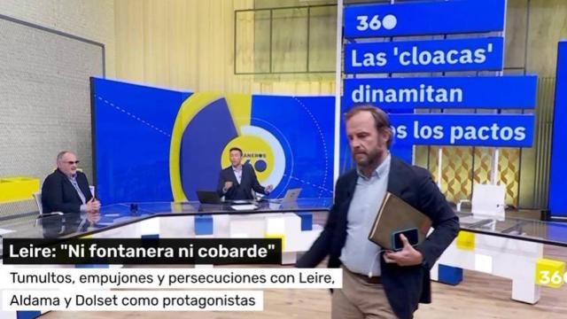 Chapu Apalaoza abandonando ‘Mañaneros’ en pleno directo.