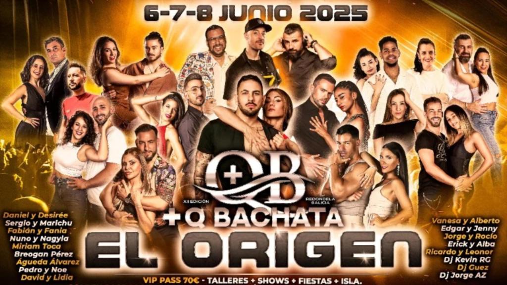 Cartel del evento +Q Bachata.