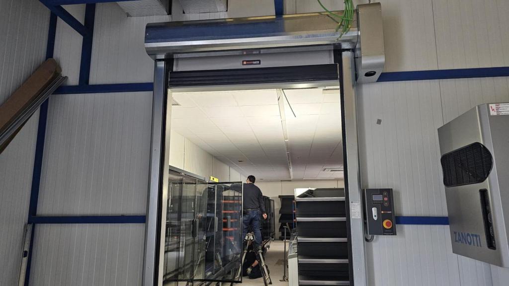 Imagen de las obras en el nuevo supermercado de Paredes de Nava