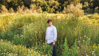 José María Borrás, en la finca de Amagatay.