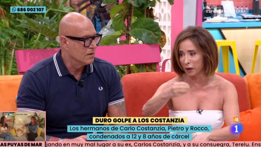Kiko Matamoros y María Patiño en 'La familia de la tele'.