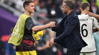 Hansi Flick y Marc Andre ter Stegen, en la selección alemana de fútbol
