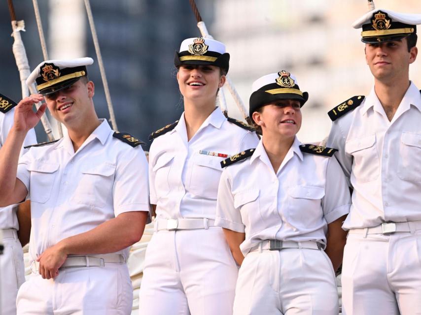 Leonor, sonriente, encara la recta final del viaje.