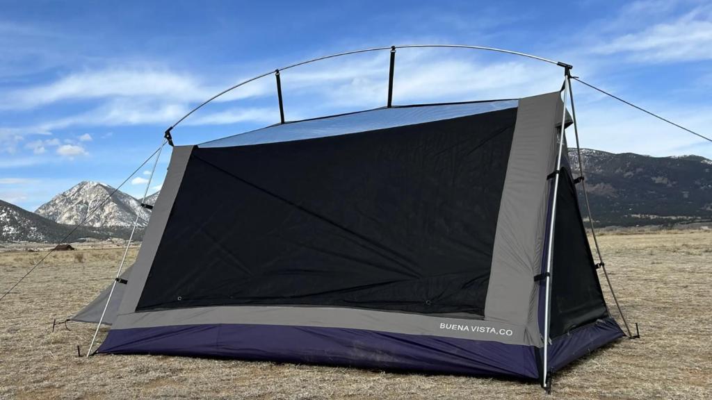 La Sky View tiene un toldo interior para protegerse del frío o la lluvia