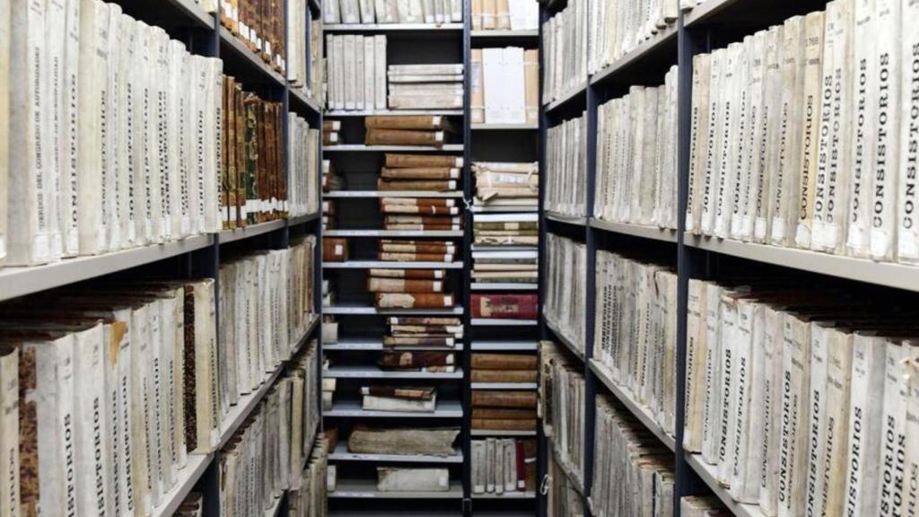 Una sala del Archivo Histórico de la USC.