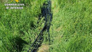 Cable telefónico de cobre robado en Oroso.