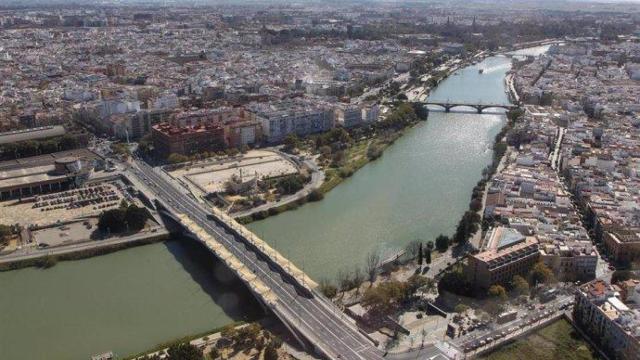 Vista aérea de la ciudad de Sevilla.