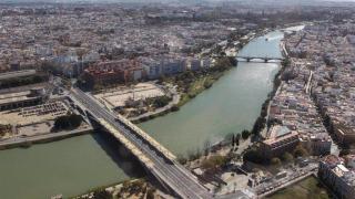 Vista aérea de la ciudad de Sevilla.
