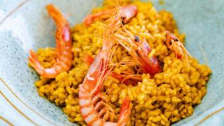 Uno de los arroces que prepara Fede Pian en El Gato Blanco.