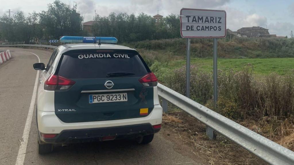 La Guardia Civil en la localidad vallisoletana de Tamariz de Campos