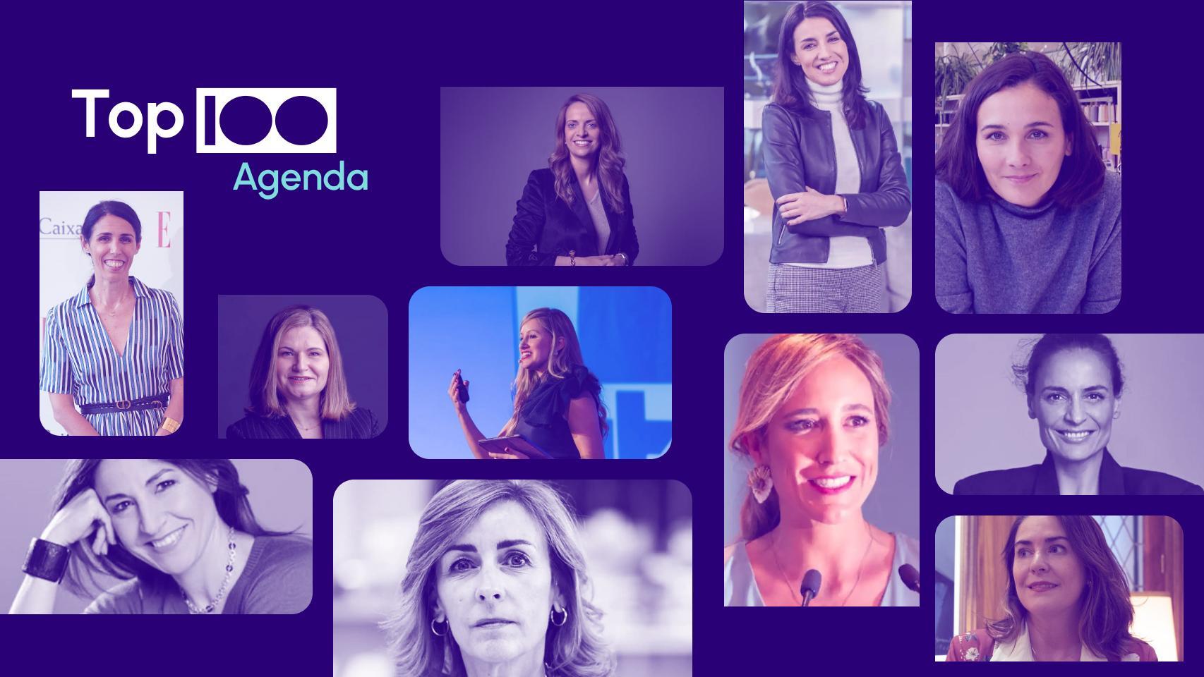 Montaje con las fotos de las Top 100 de esta semana