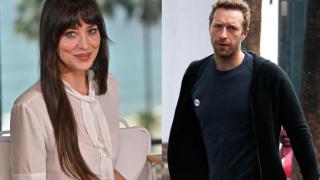 Dakota Johnson y Chris Martin.