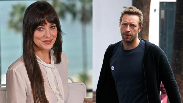 Dakota Johnson y Chris Martin.