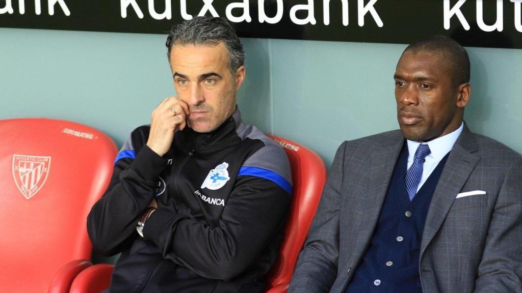 Pablo López en su etapa con Seedorf en el Dépor.