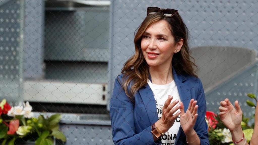 Paloma lago, en un torneo de tenis en 2022.