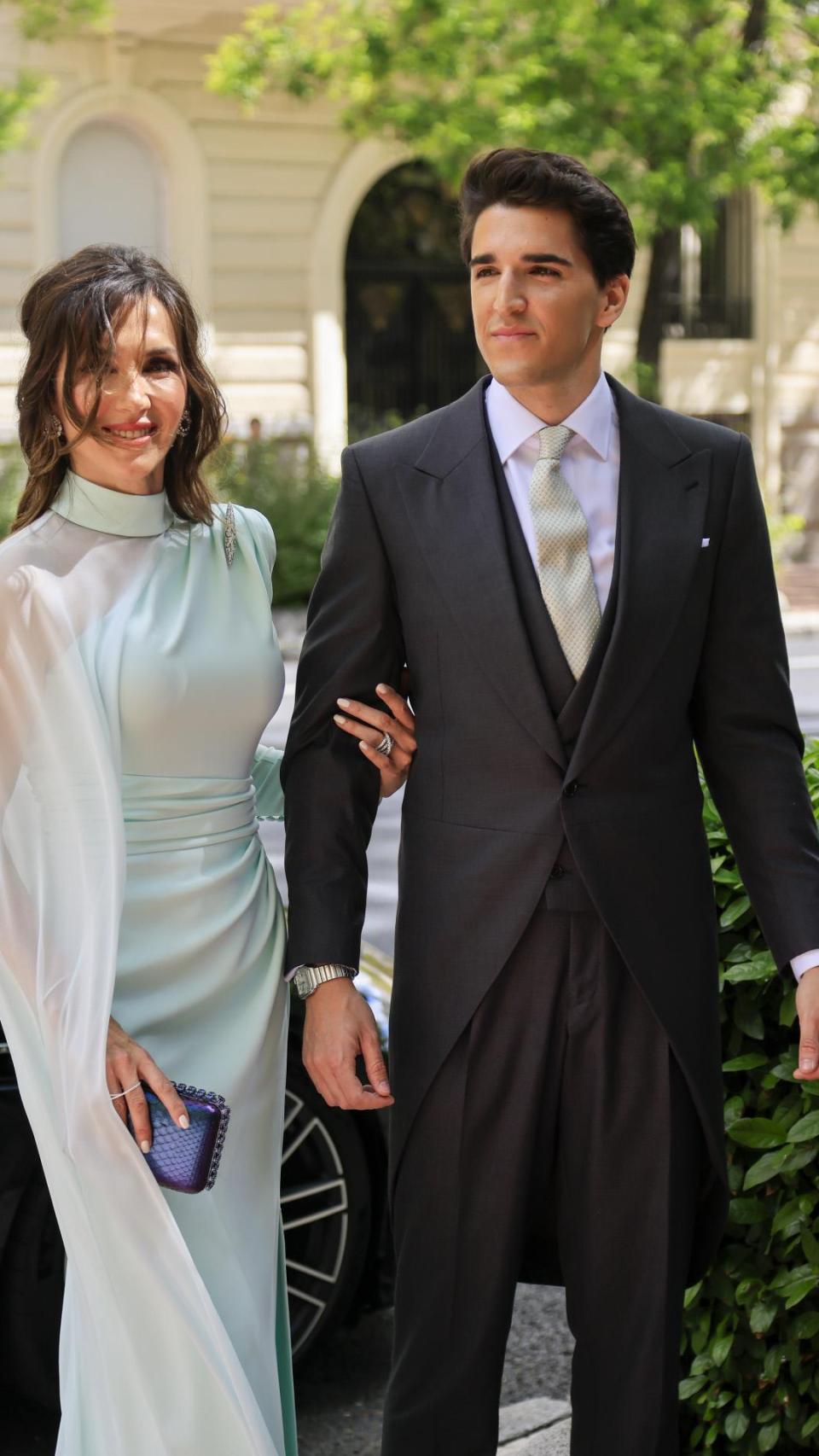 Paloma Lago, en la boda de su hijo Javier, en mayo de 2024.