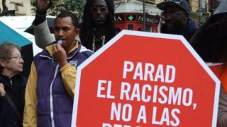 Un acto contra el racismo, celebrado en Lavapiés en Madrid, el 21 de marzo de 2012, en una imagen de Amnistía Internacional.