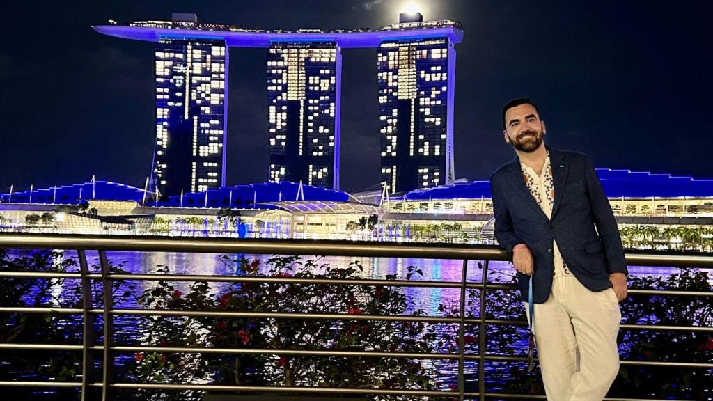 Gonzalo Ocejo en el Fullerton Bay Hotel de Singapore, donde celebraron la última conferencia global de Preferred.