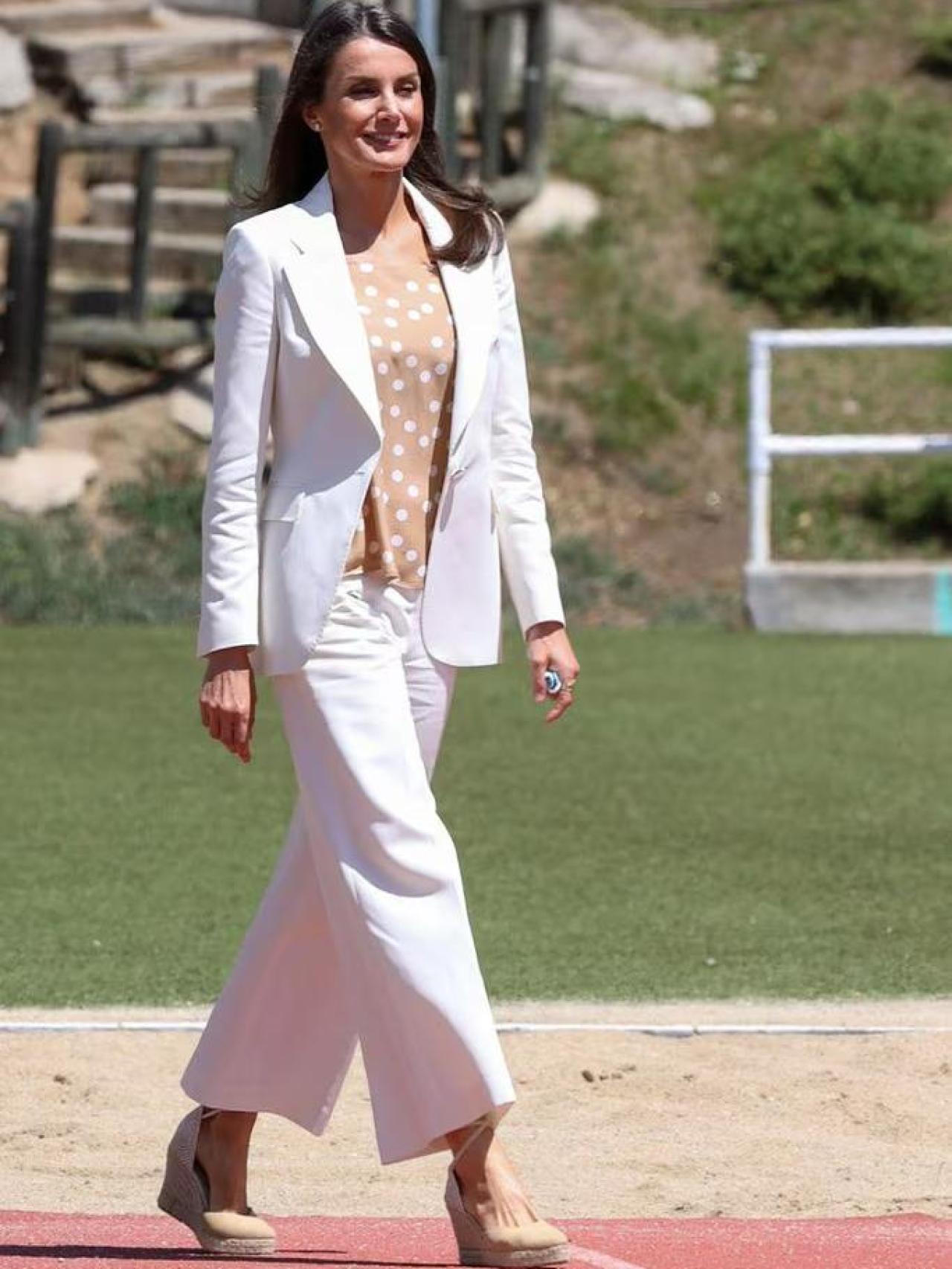 La reina Letizia, en el marco de su visita al Centro de Alto Rendimiento (CAR) en las instalaciones del Consejo Superior de Deportes (CSD).