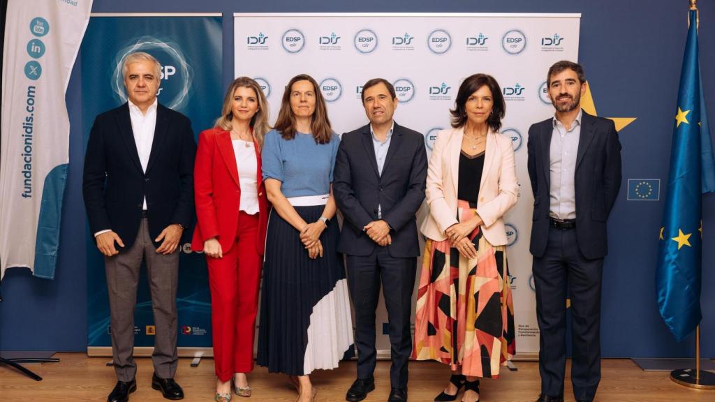 Foto de los ponentes de la jornada “Espacio Europeo de Datos de Salud: un futuro compartido”.