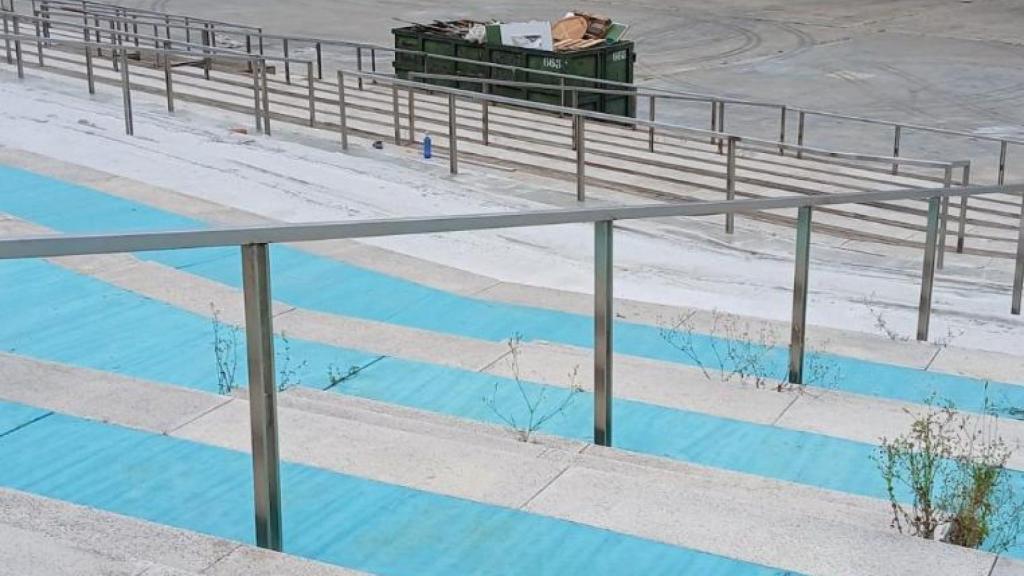 El anfiteatro de la Expo de Zaragoza, tras la actuación.