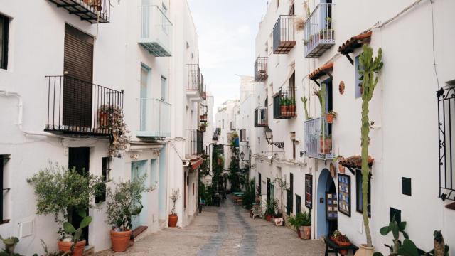 Una de las calles del pueblo.