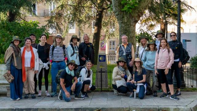 Profesionales de la comunicación disfrutan del Camino Inglés.