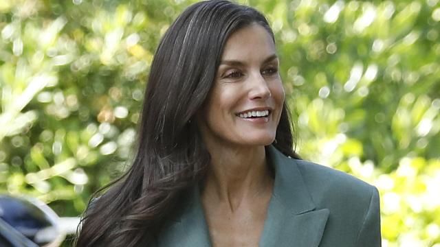 La reina Letizia en la mañana de este jueves, 5 de junio.