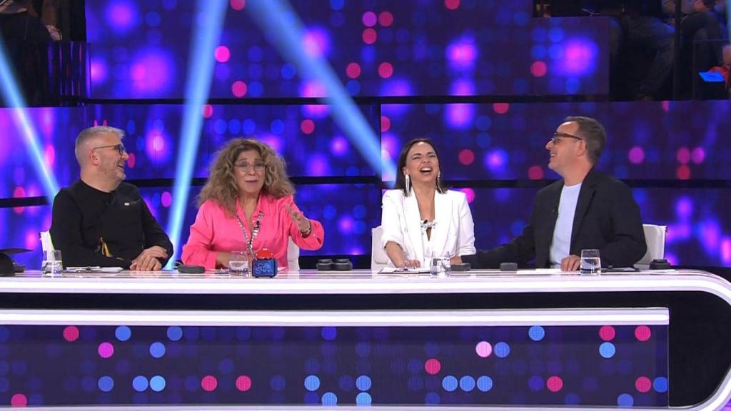 El jurado de 'TCMS' durante la valoración de Melani.