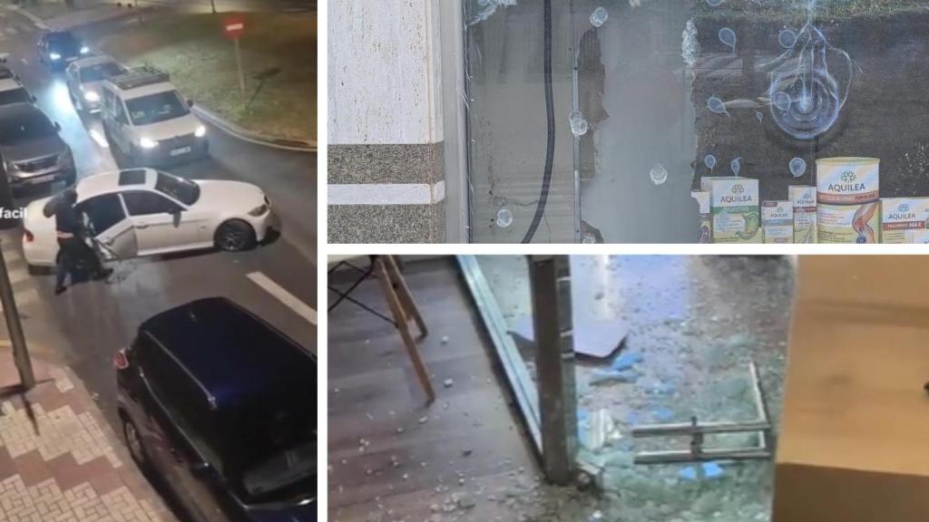 Montajes con imágenes de los últimos robos.