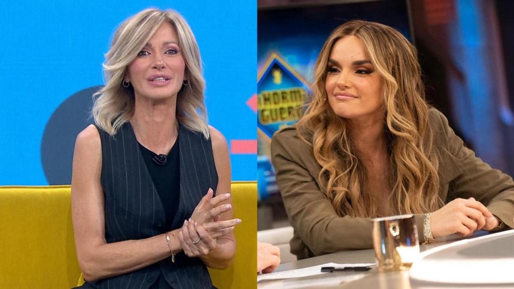 Susanna Griso en 'EP' y Melody en una imagen de 'El Hormiguero'.