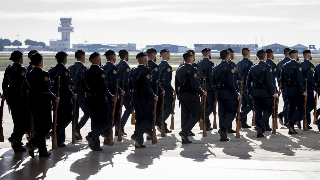 Militares en un desfile.