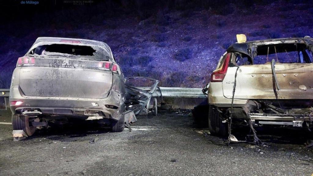 Así quedaron los dos vehículos