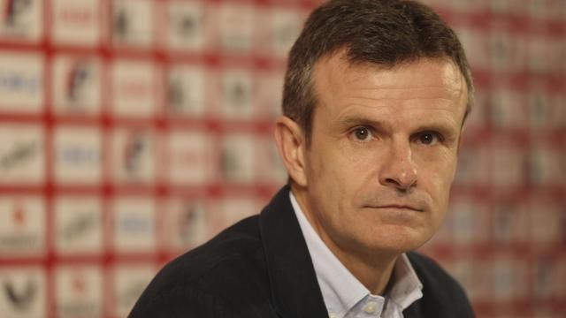 Jon Uriarte, presidente del Athletic Club, en rueda de prensa.