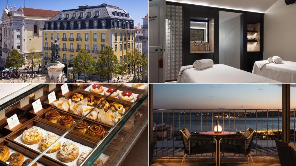 Diferentes estancias del hotel de Lisboa en el que se aloja Chiara Ferragni.