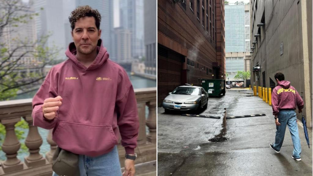 David Bisbal con un una sudadera de Scuffers.