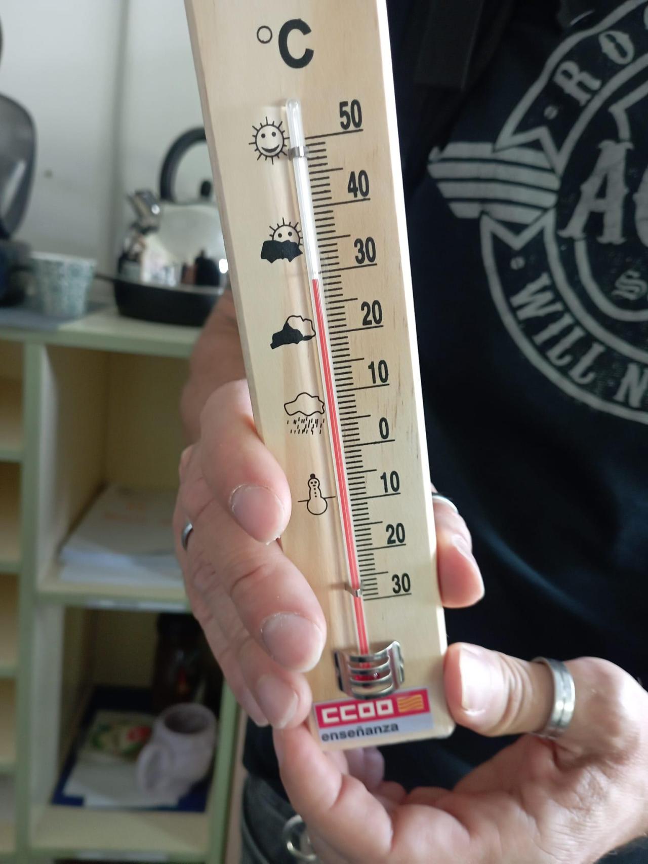 El termómetro marca 29 grados en las aulas del CEIP Parque Goya