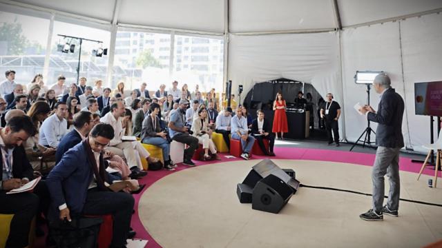 El director general de Mastercard España, Juan Pablo Vivas, en South Summit 2025.